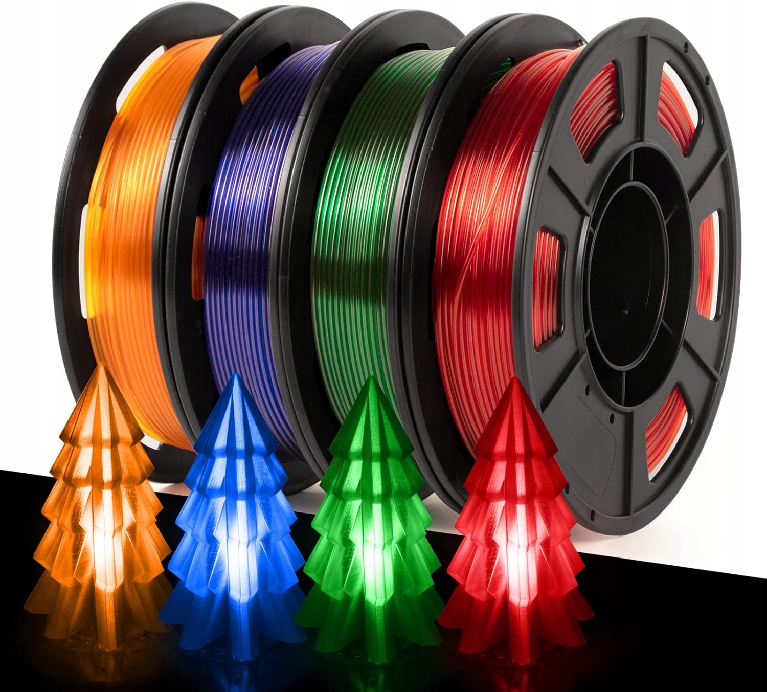 Filament null PLA Czarny Przezroczysty (BLACK TRANSPARENT)