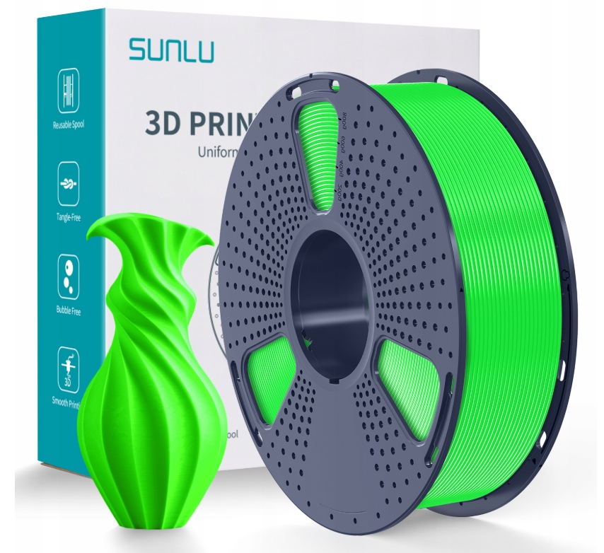 Filament SUNLU PETG Zielony (GREEN)