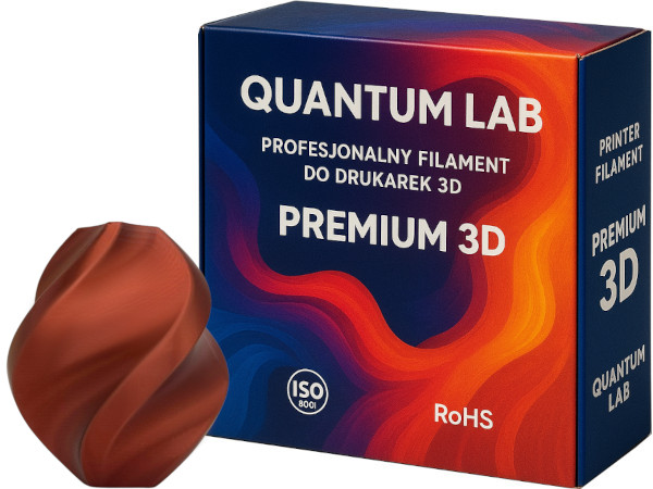 Filament Quantum PLA Plus Czerwony Jedwabny (RED SILK)