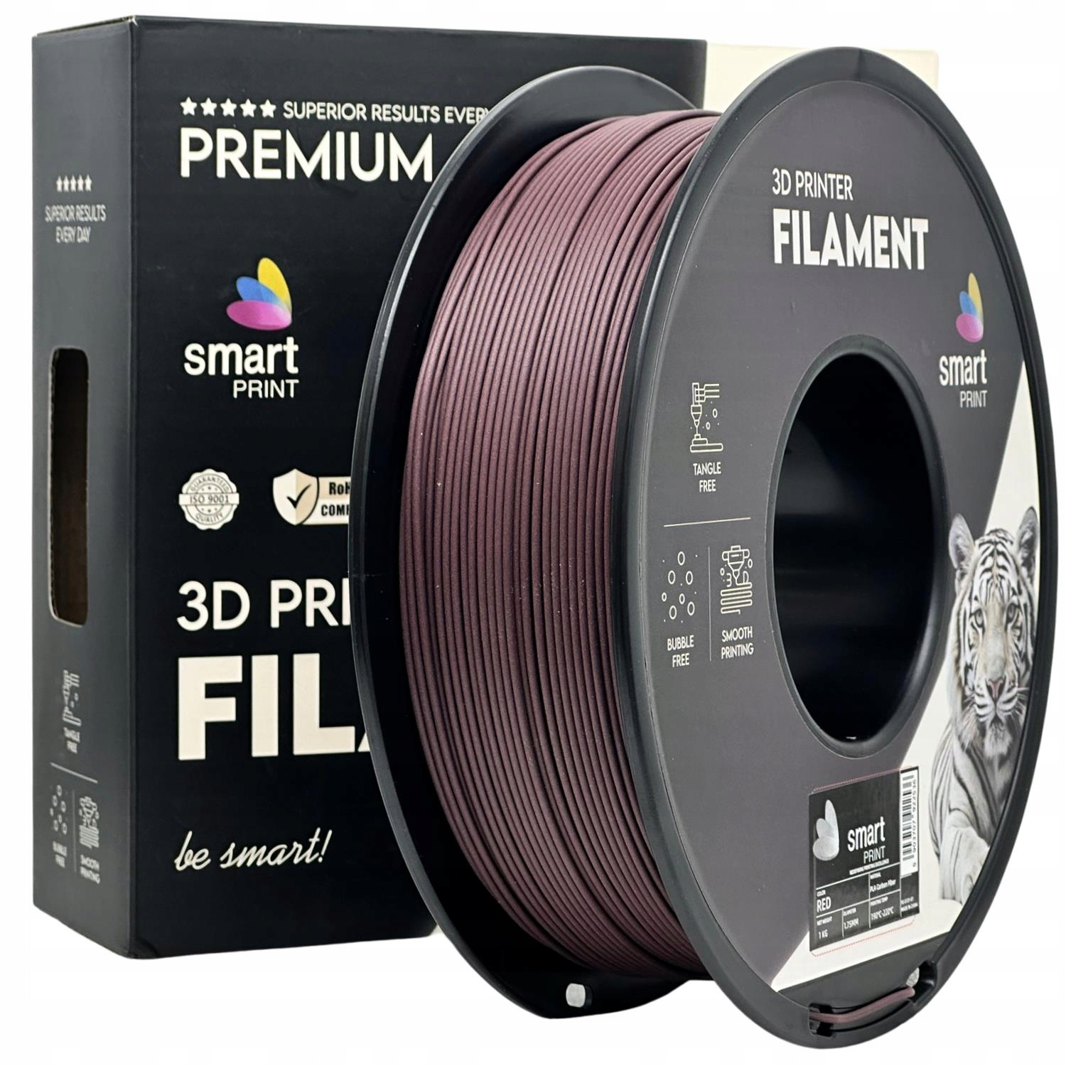 Filament Imagine PLA-CF Czerwony (RED)