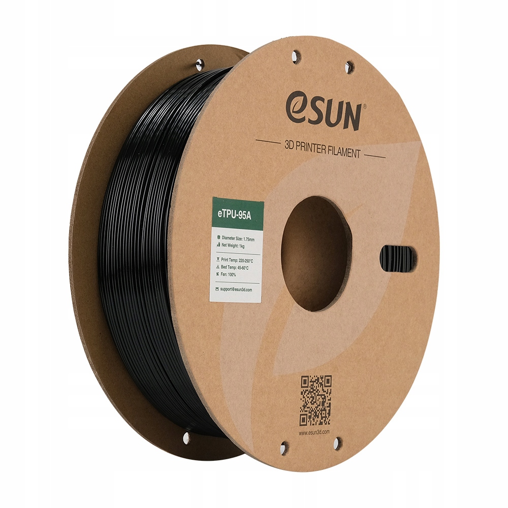 Filament eSUN TPU High-Speed Czarny Przezroczysty (BLACK TRANSPARENT)