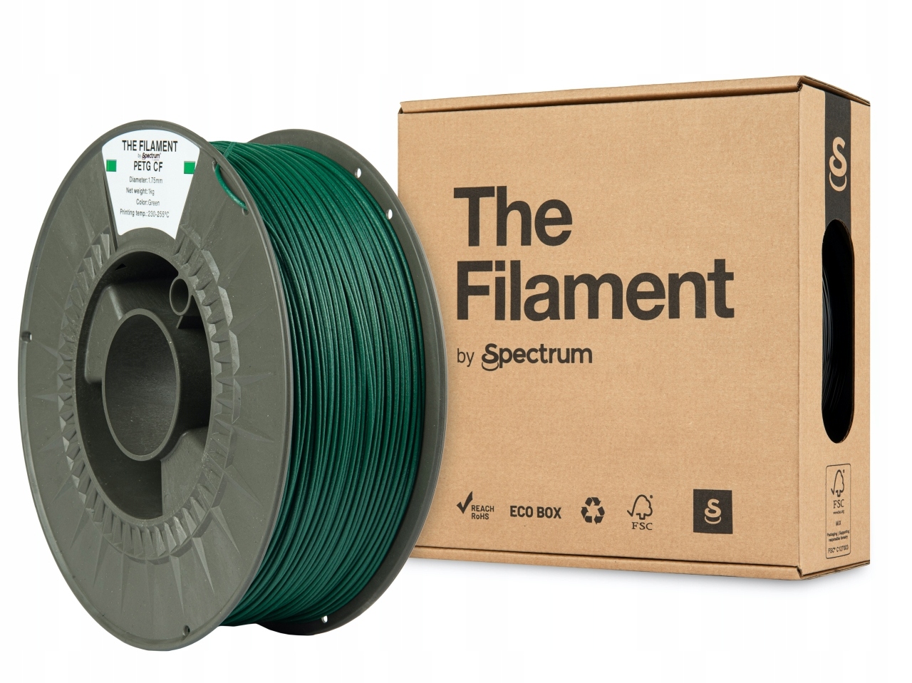 Filament Spectrum PETG-CF Zielony (GREEN)
