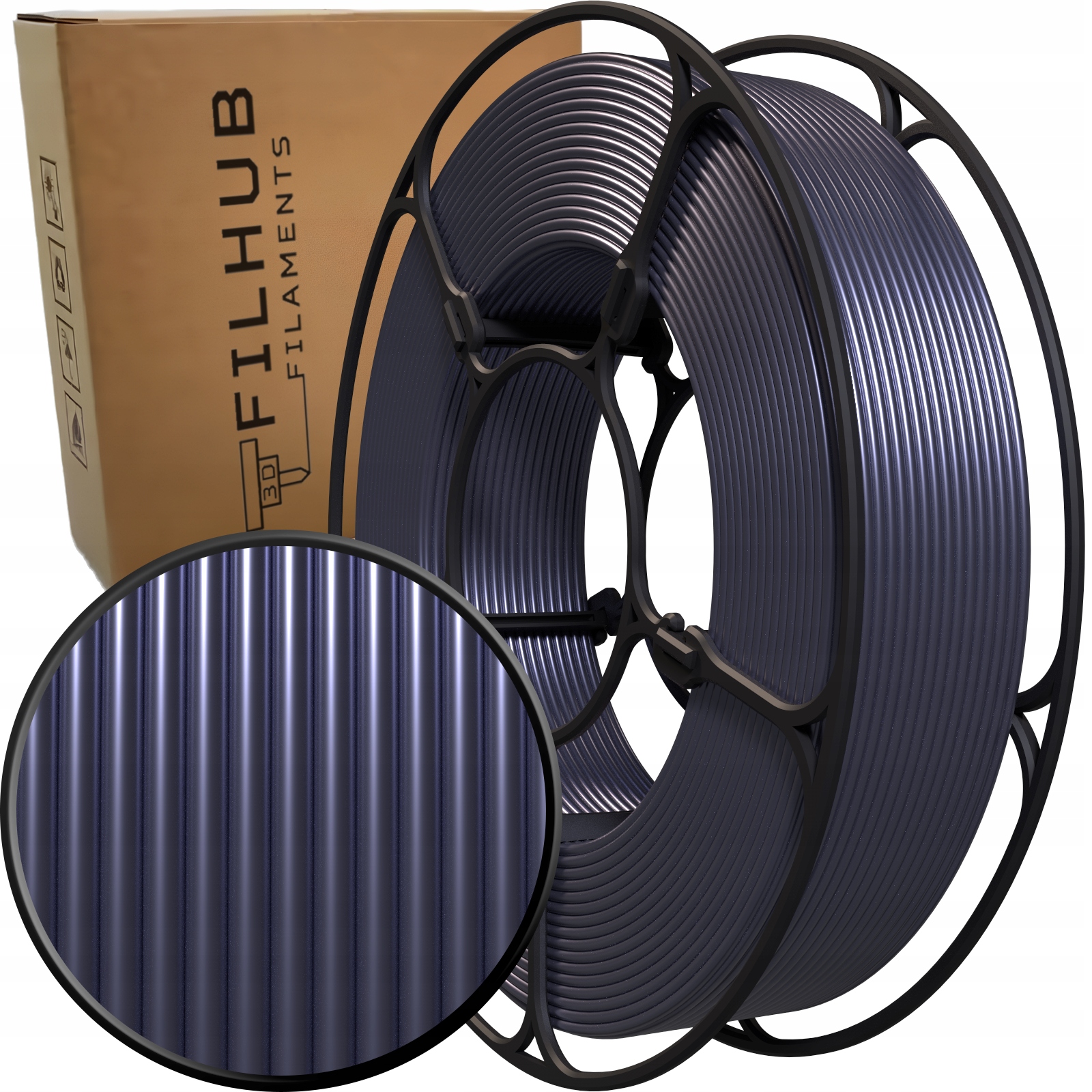 Filament FilHub PETG Srebrny (SILVER)