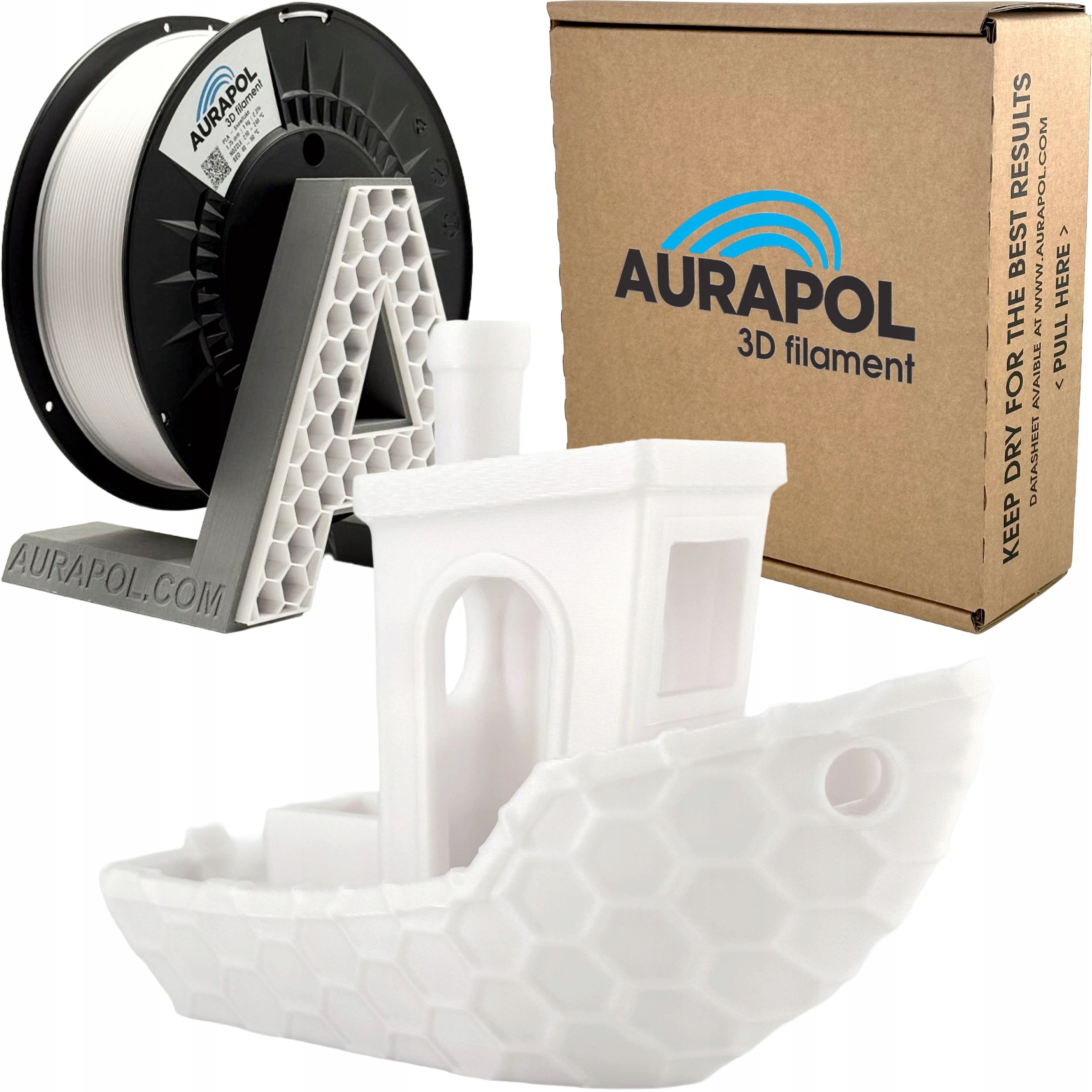 Filament Aurapol PLA Biały (WHITE)