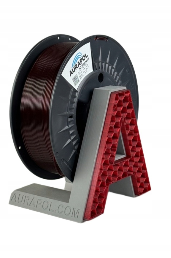 Filament Aurapol PETG Czerwony Przezroczysty (RED TRANSPARENT)