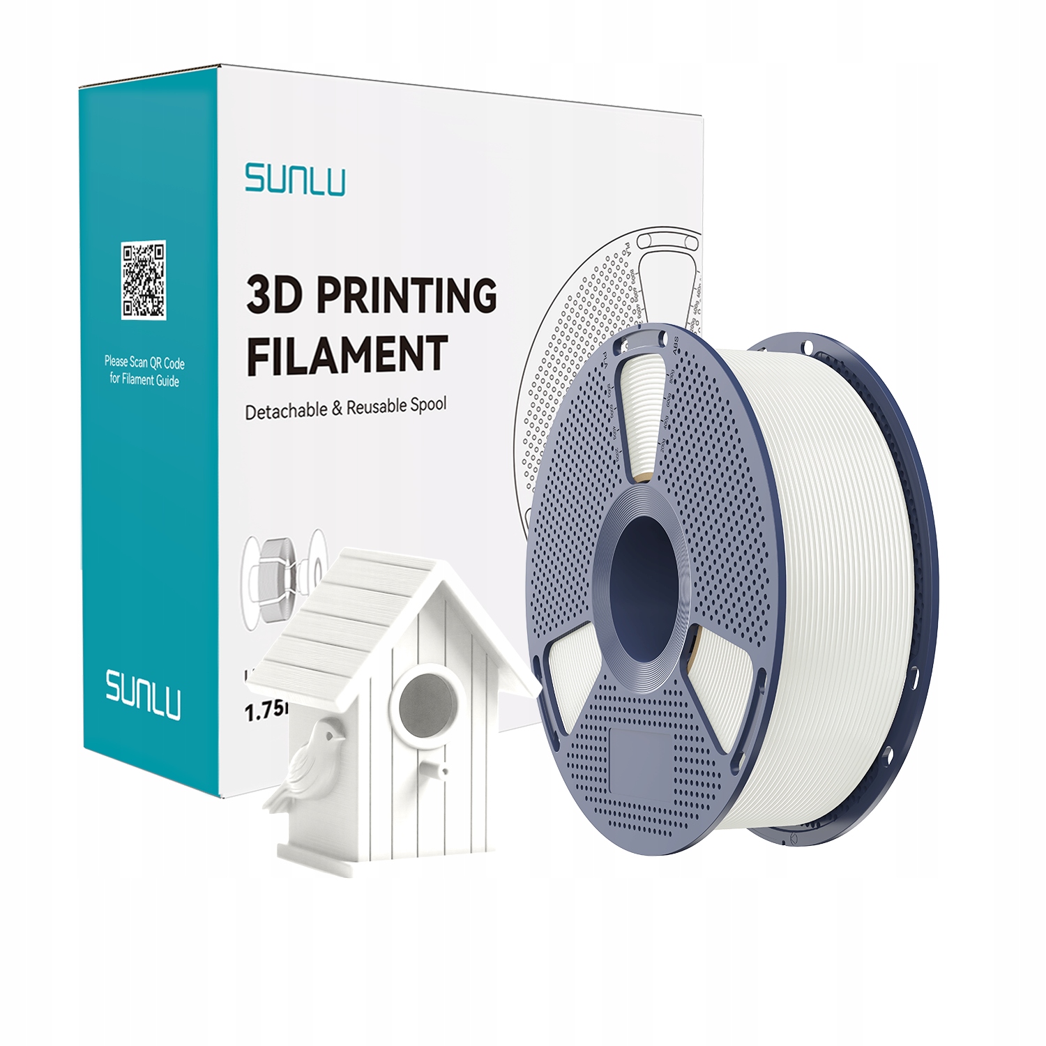 Filament SUNLU ASA Biały (WHITE)