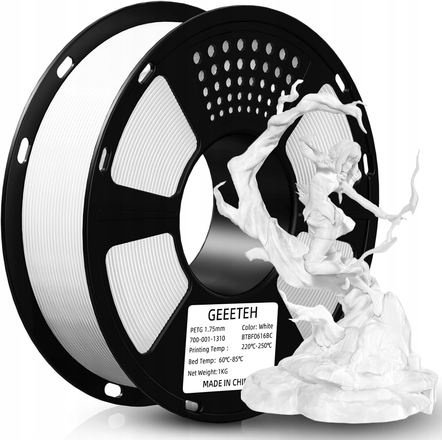 Filament GEEETECH PETG Biały (WHITE)