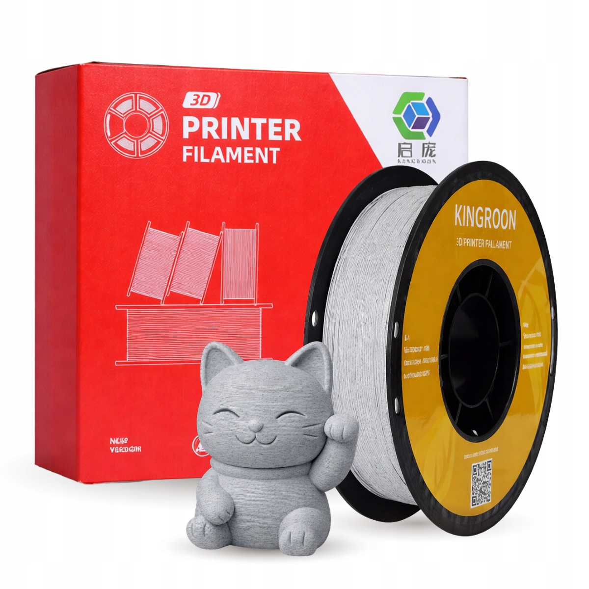Filament Kingroon PLA Czerwony Teksturowany (RED TEXTURED)
