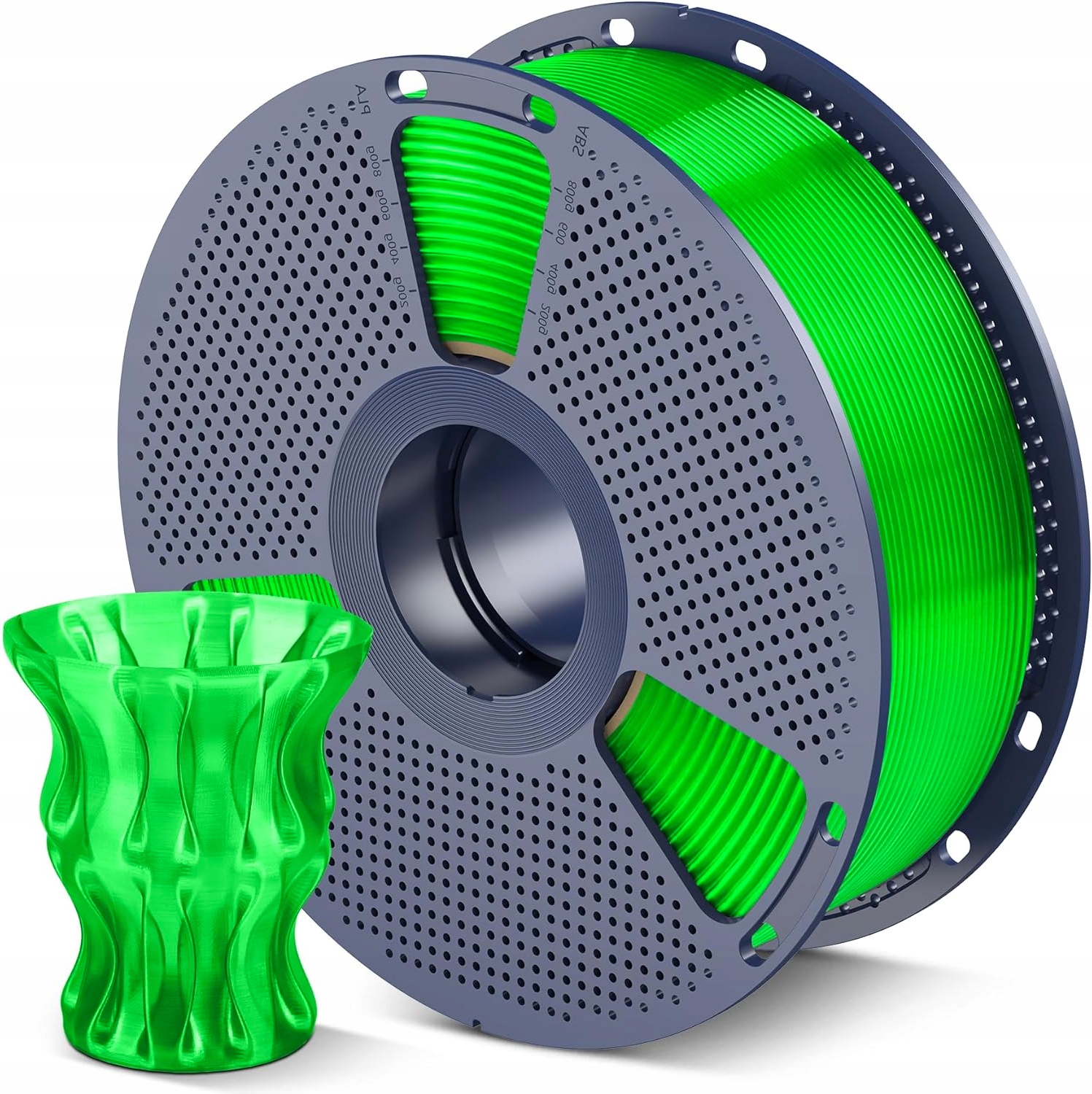 Filament SUNLU PLA Zielony Przezroczysty (GREEN TRANSPARENT)