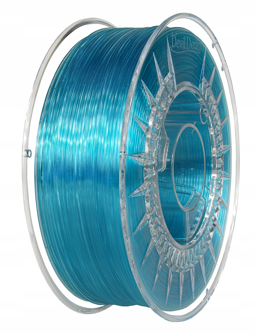 Filament DEVIL DESIGN PETG Niebieski Przezroczysty (BLUE TRANSPARENT)