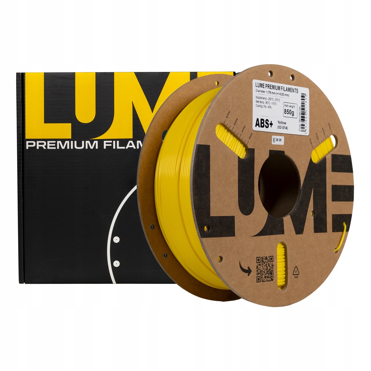 Filament LUME ABS Żółty (YELLOW)