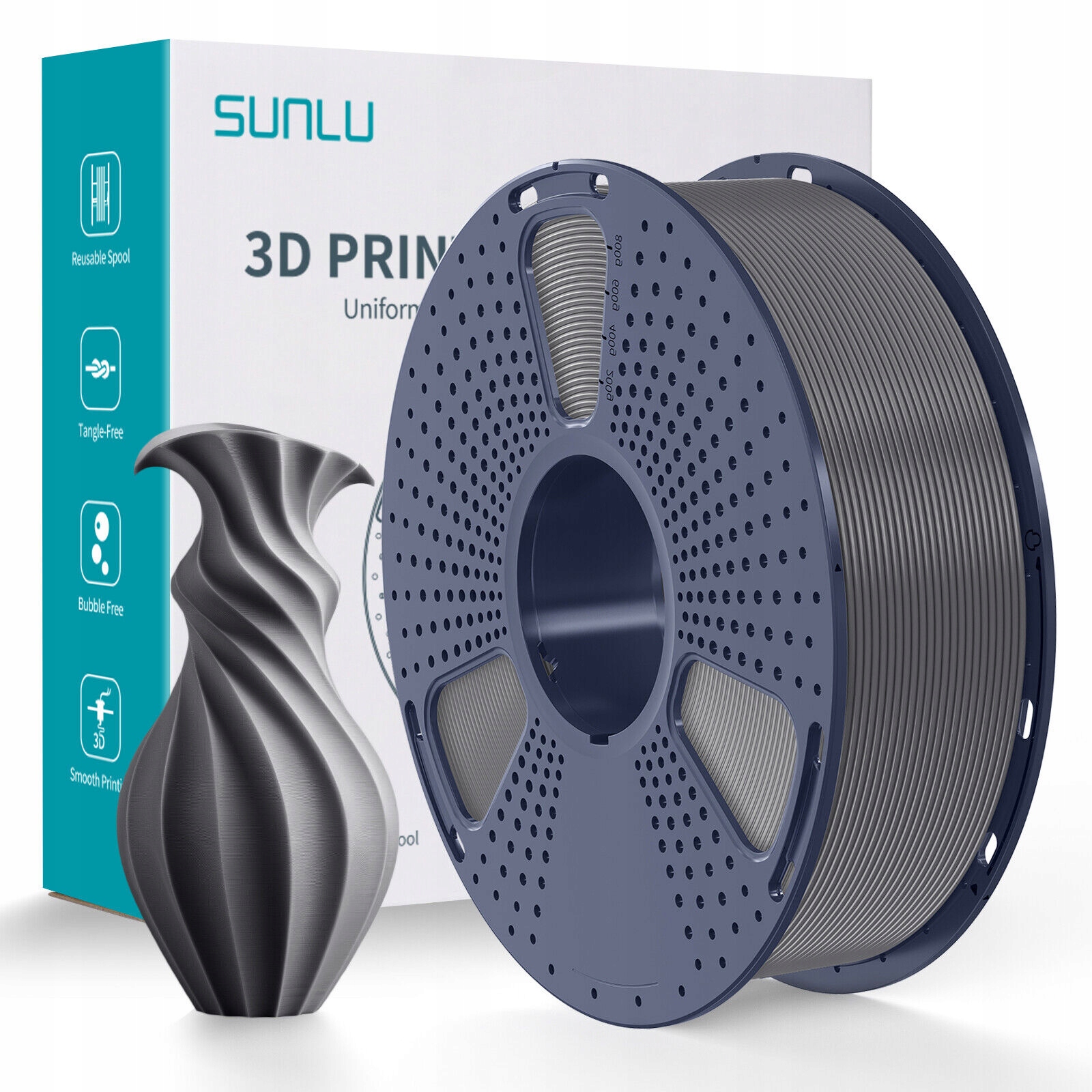 Filament SUNLU PETG Szary (GRAY)