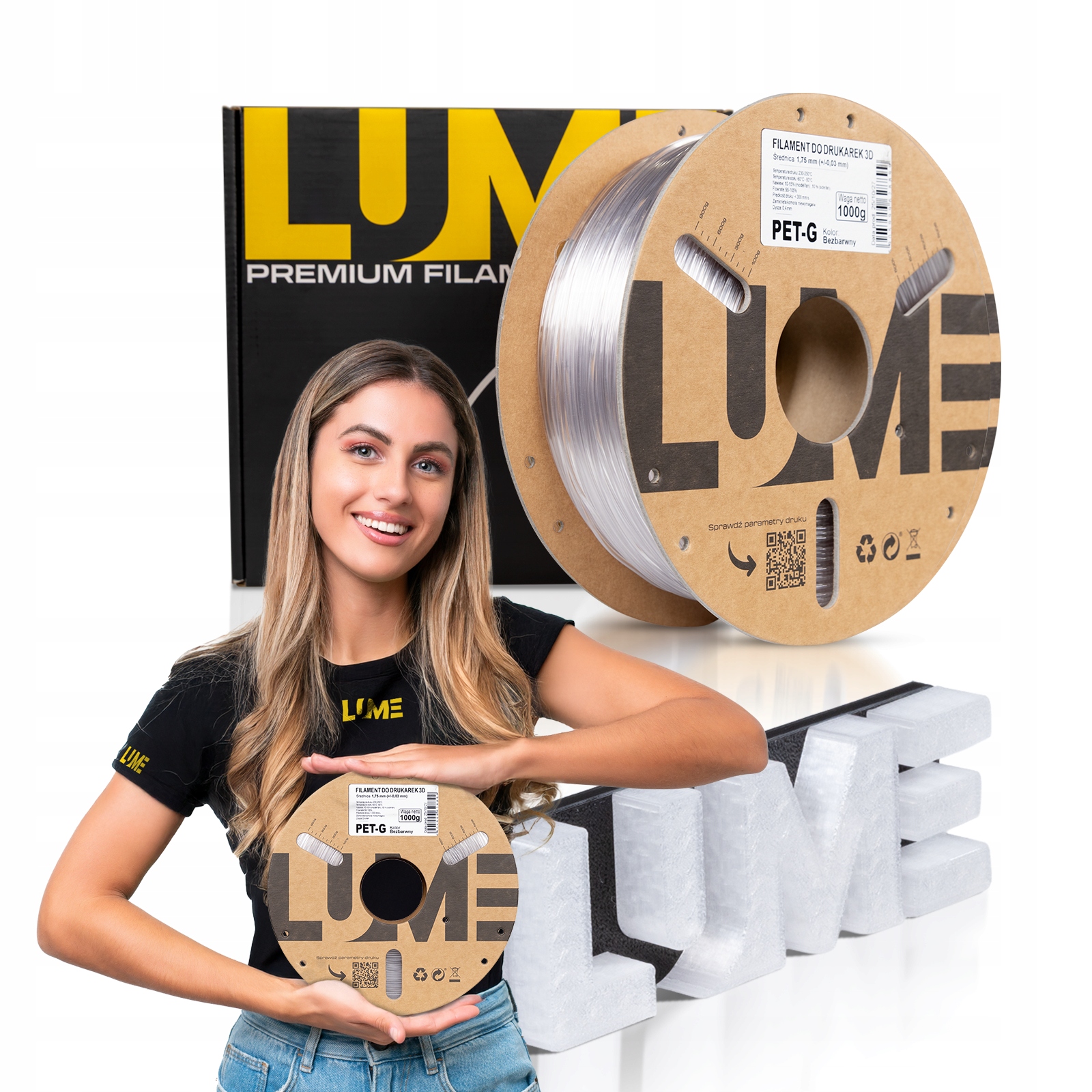 Filament null PETG Naturalny (NATURAL)