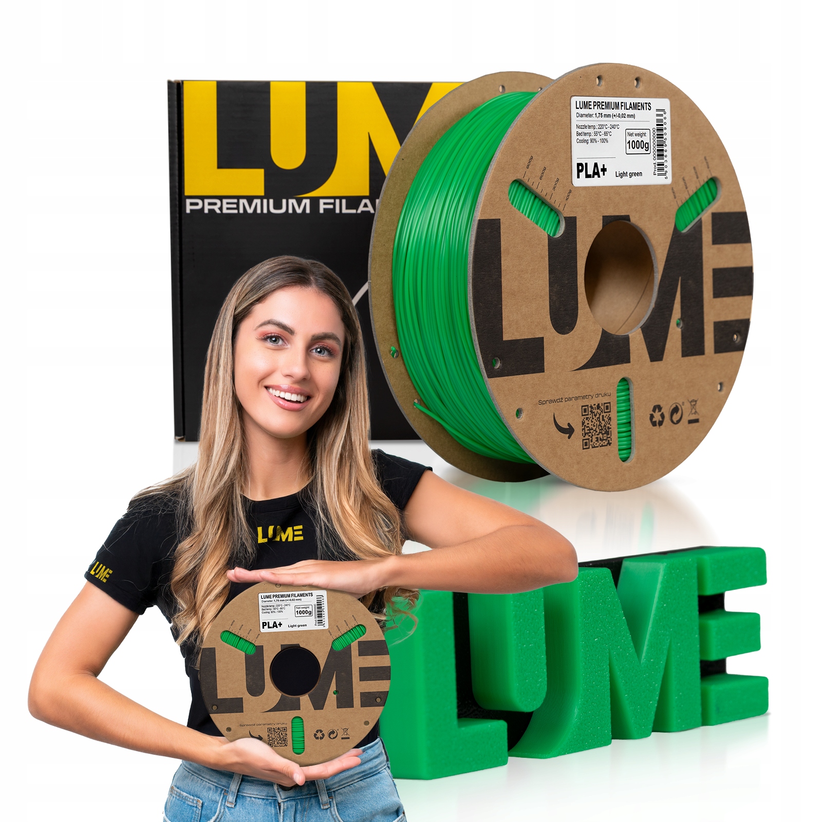 Filament LUME PLA Plus Zielony (GREEN)