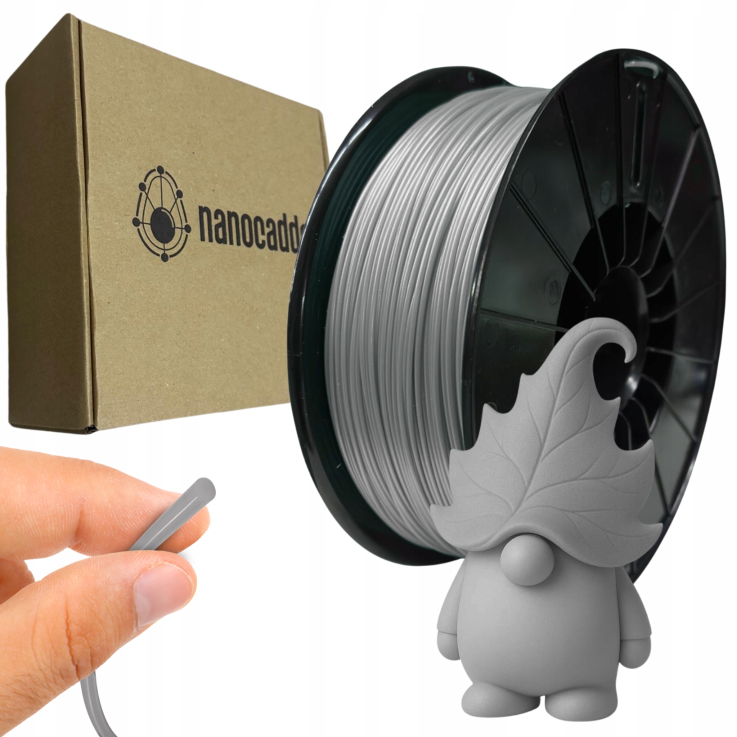 Filament null PLA Srebrny (SILVER)