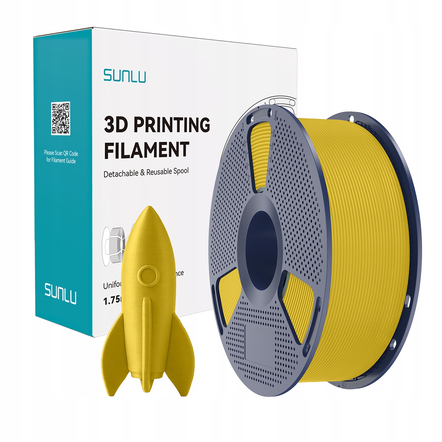 Filament SUNLU PLA Plus High-Speed Żółty (YELLOW)