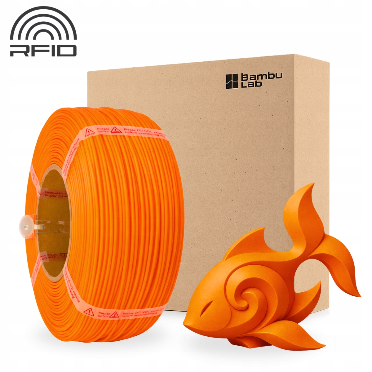 Filament Bambu Lab PLA Pomarańczowy (ORANGE)