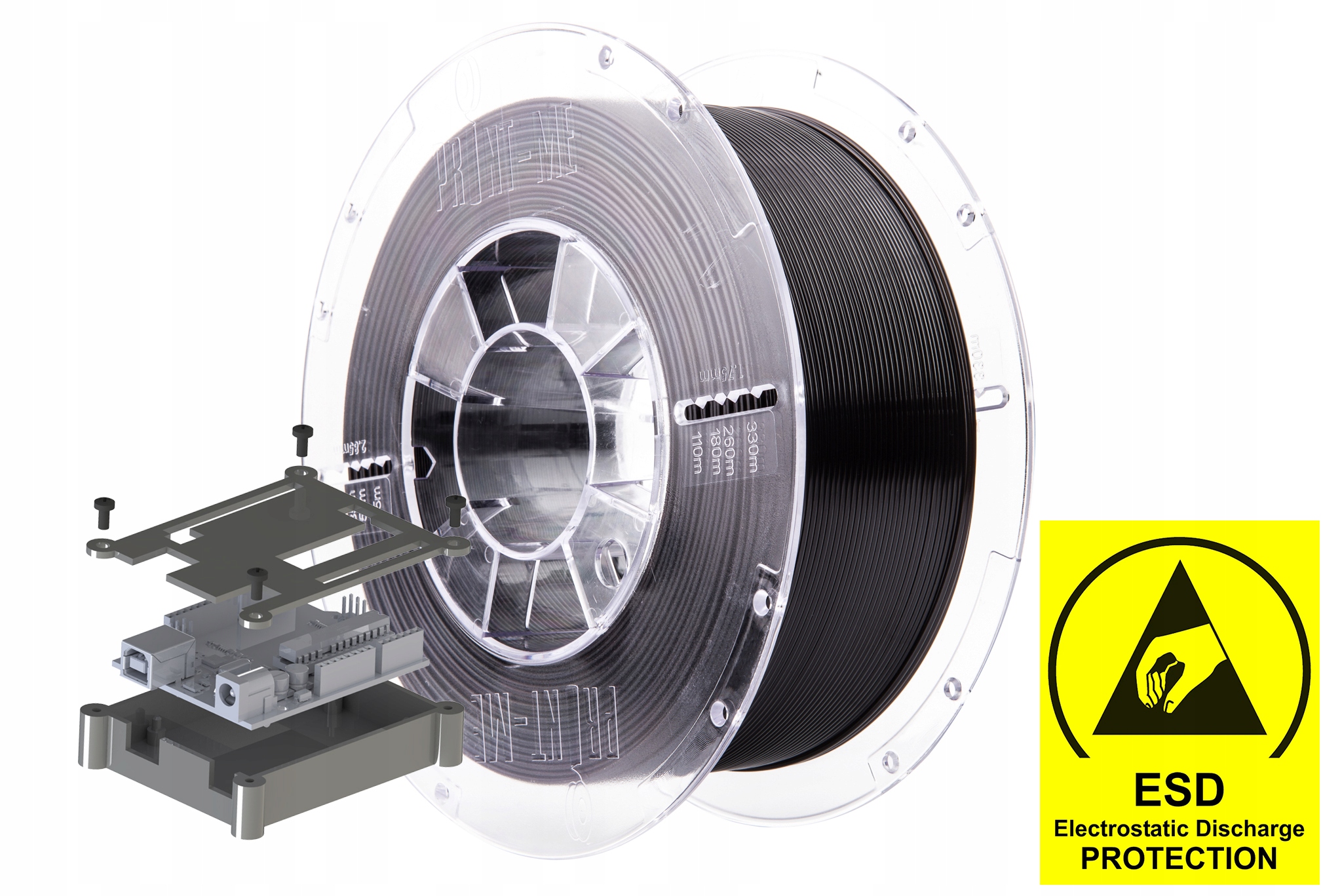 Filament Print me ABS Czarny (BLACK)