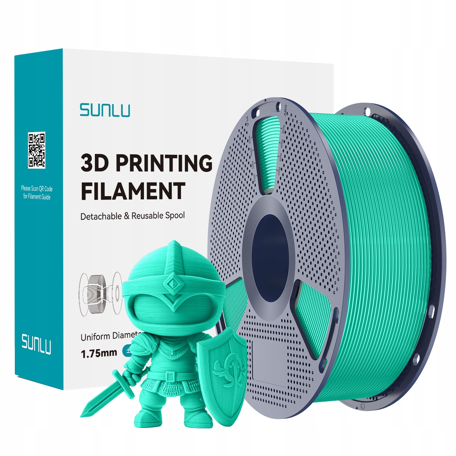 Filament SUNLU PLA Plus Zielony (GREEN)