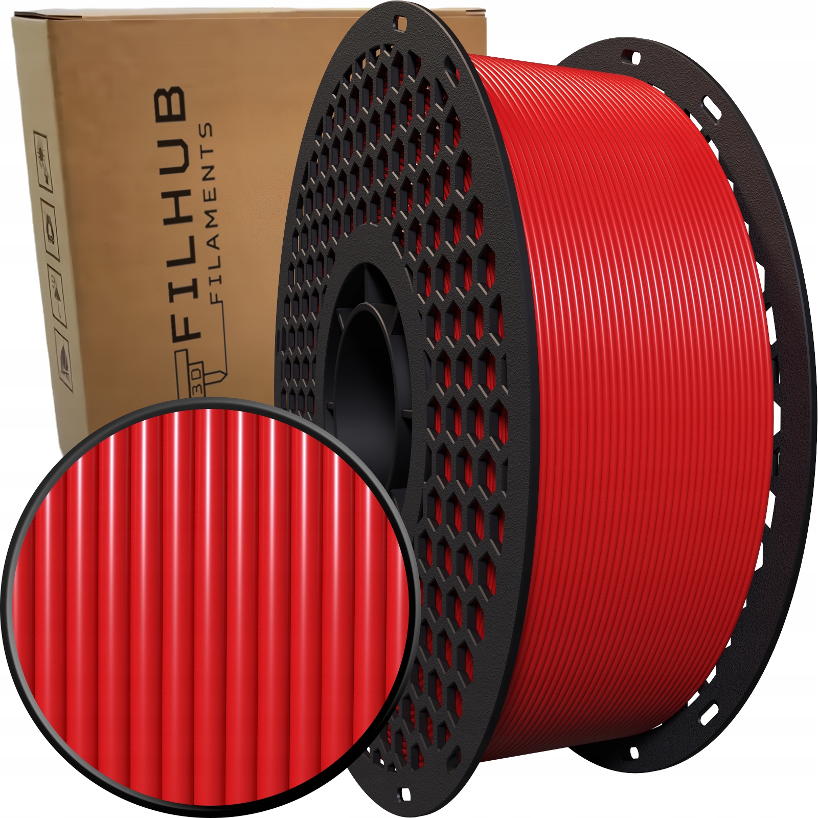 Filament FilHub PETG Czerwony (RED)