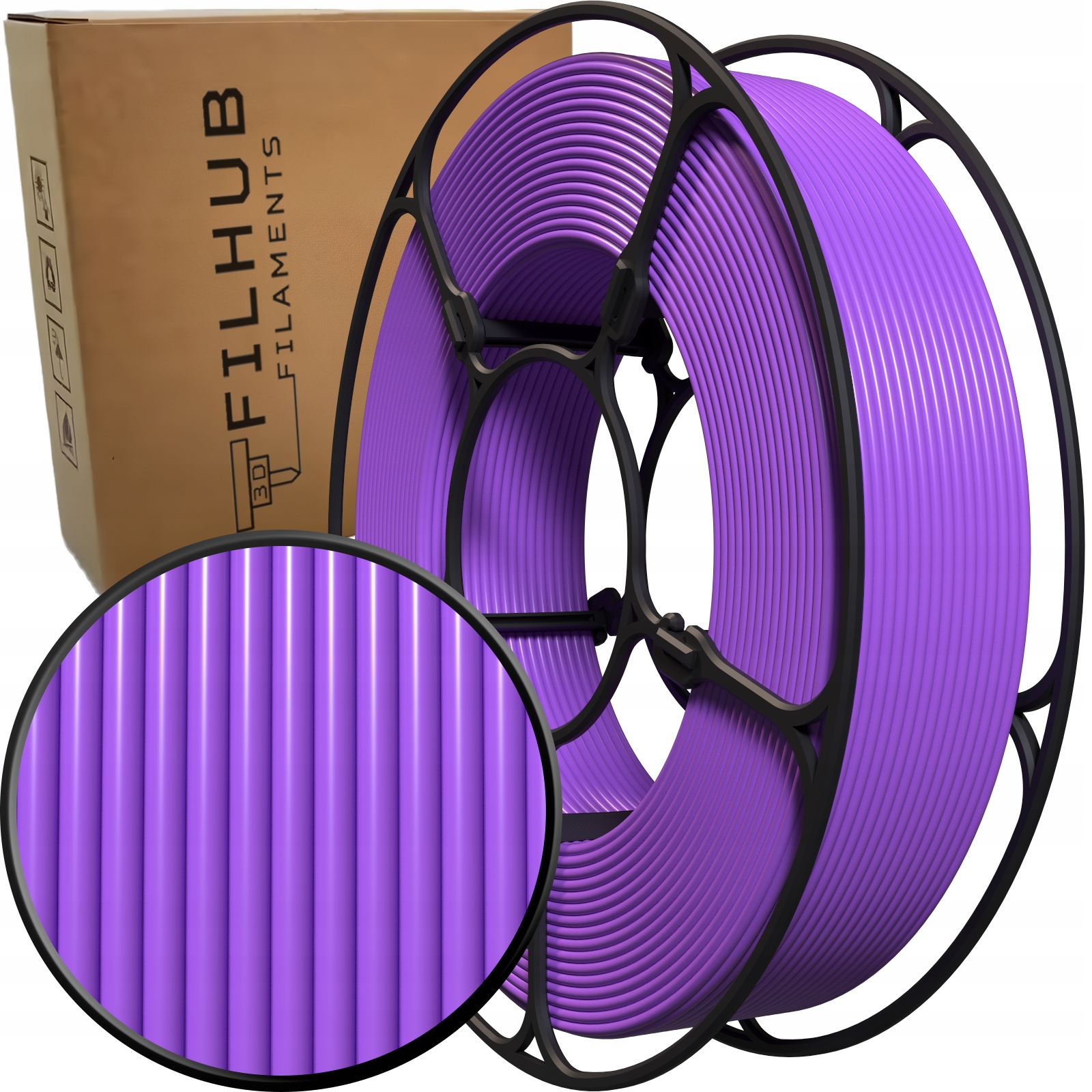 Filament FilHub PETG Fioletowy (PURPLE)
