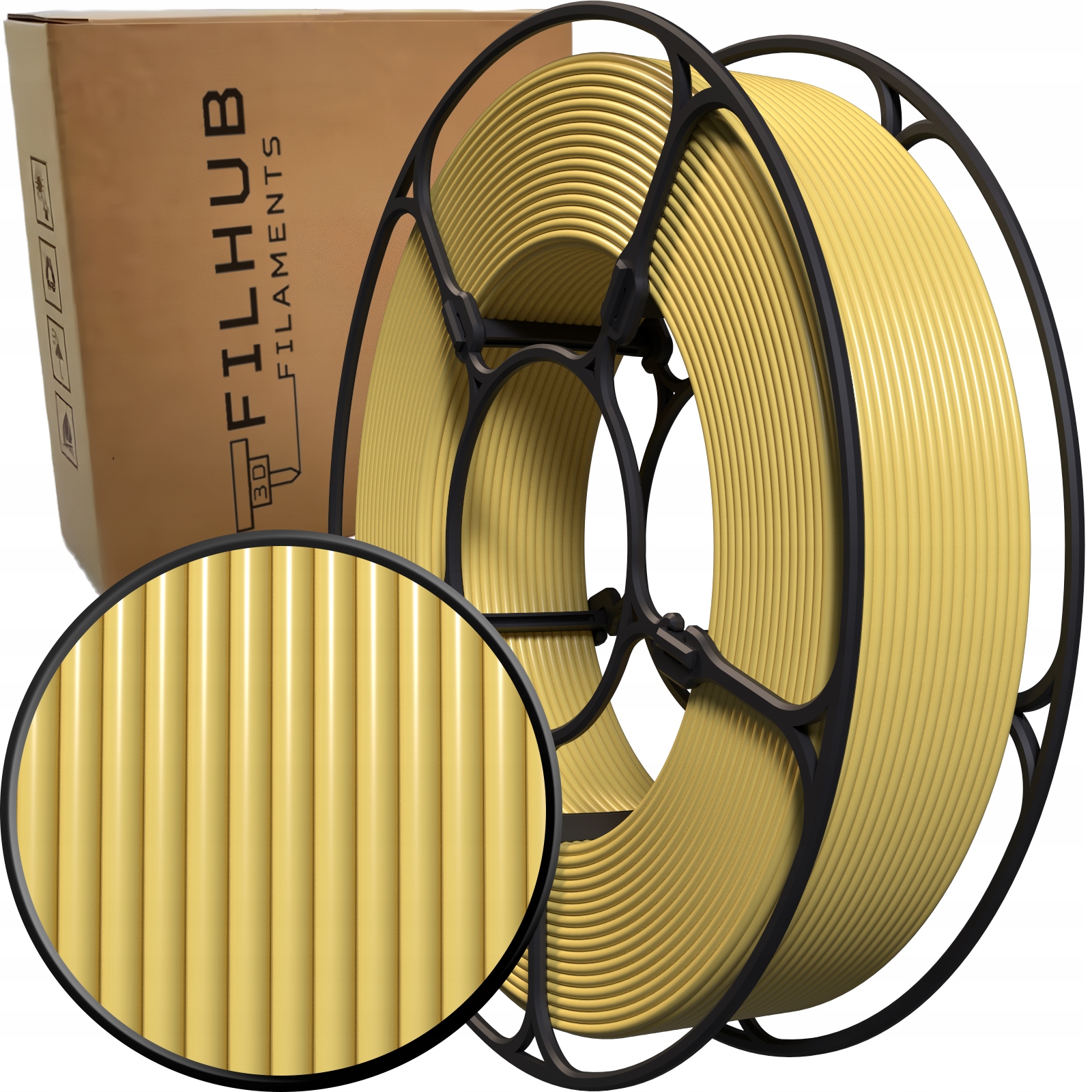 Filament FilHub PETG Żółty (YELLOW)