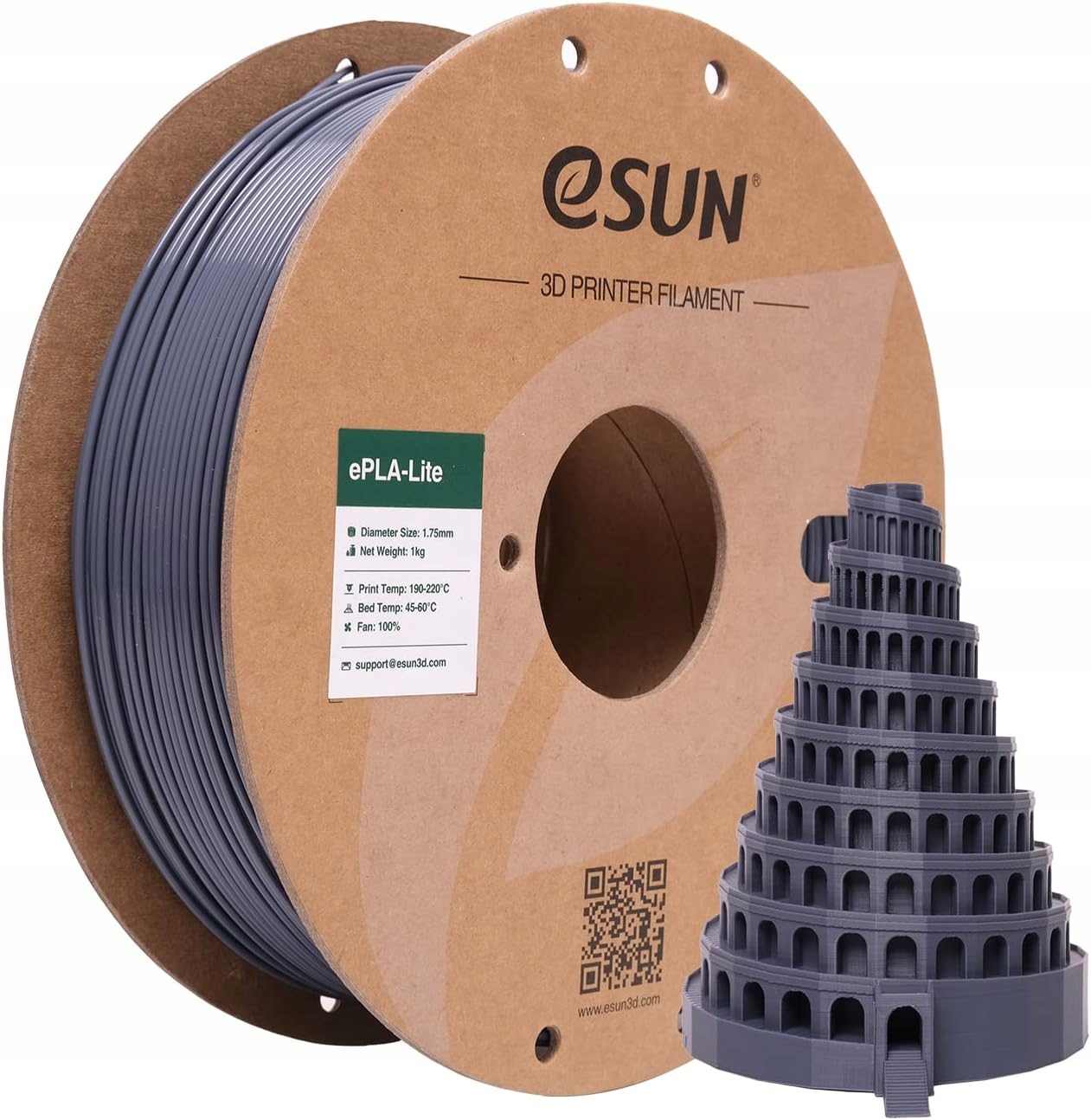 Filament eSUN ABS Szary (GRAY)