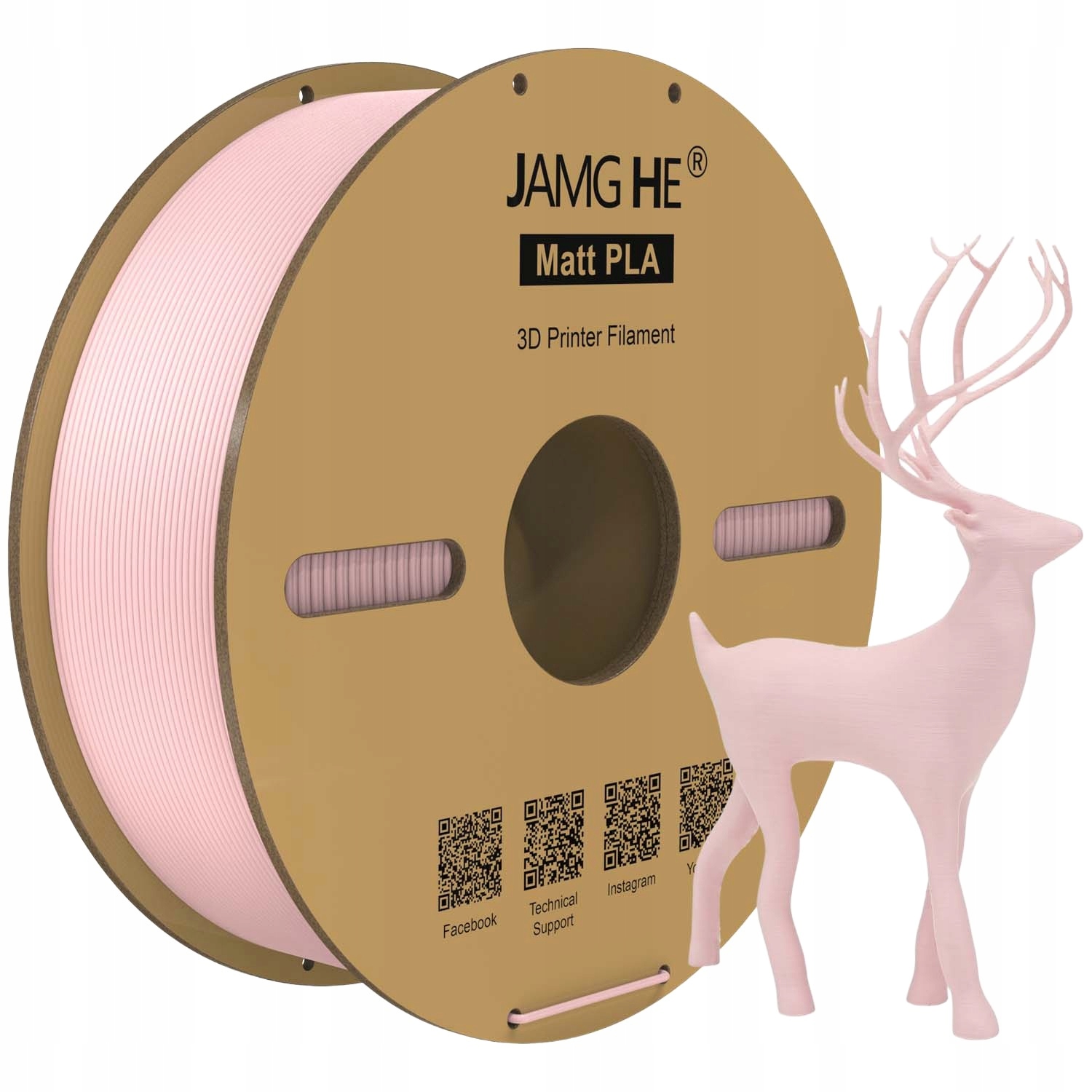 Filament Jamg He PLA Naturalny Matowy (NATURAL MATTE)