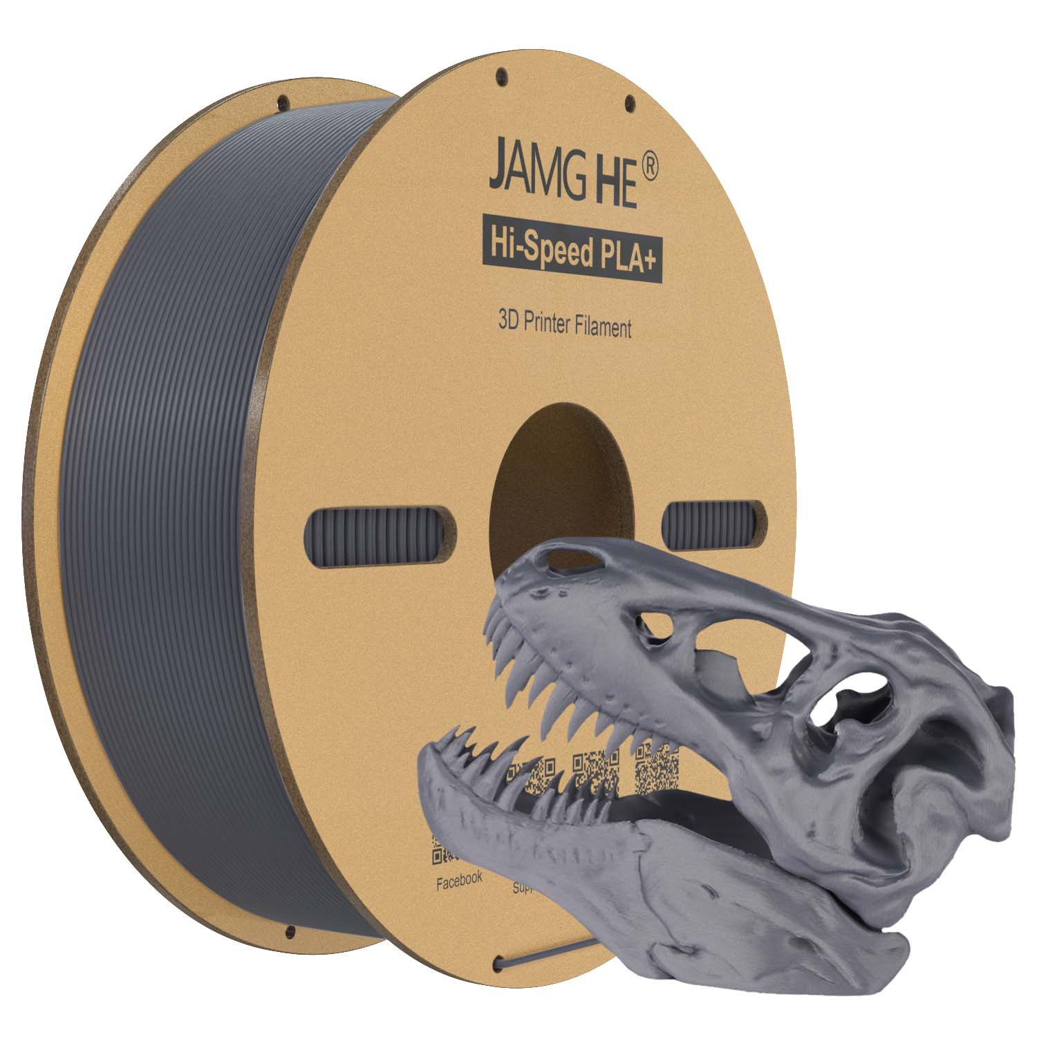 Filament Jamg He PLA Plus Szary (GRAY)