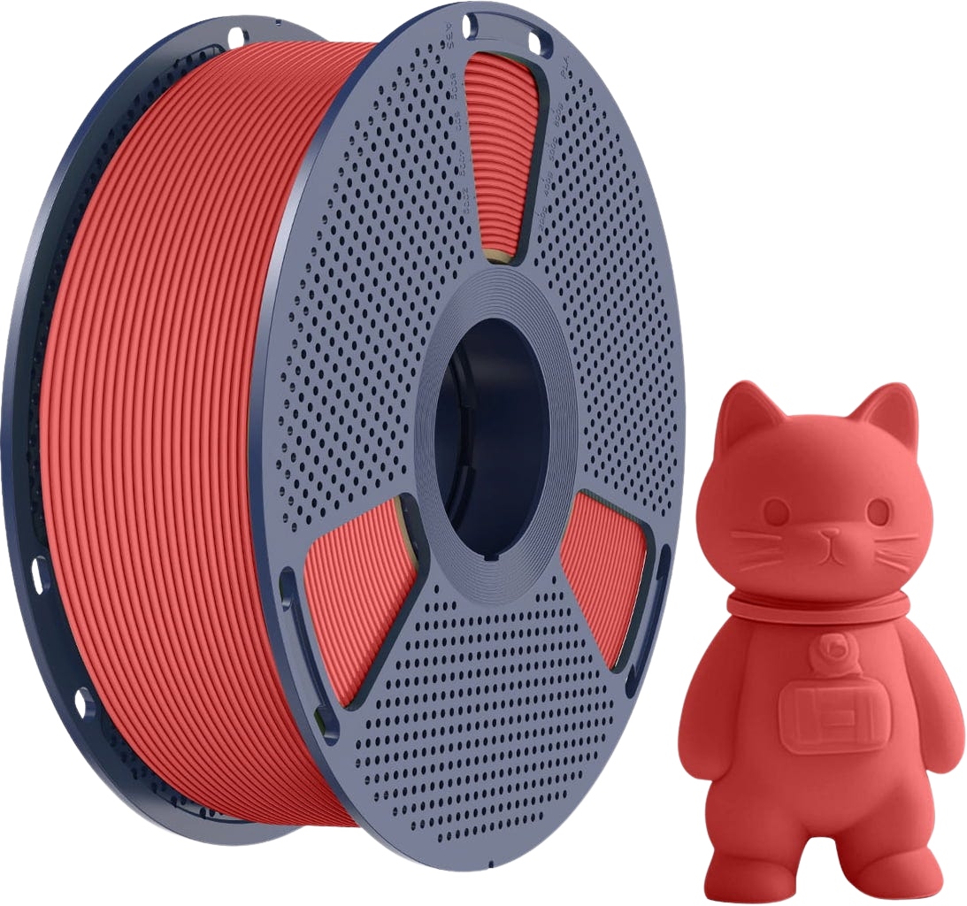 Filament SUNLU PLA Czerwony Matowy (RED MATTE)