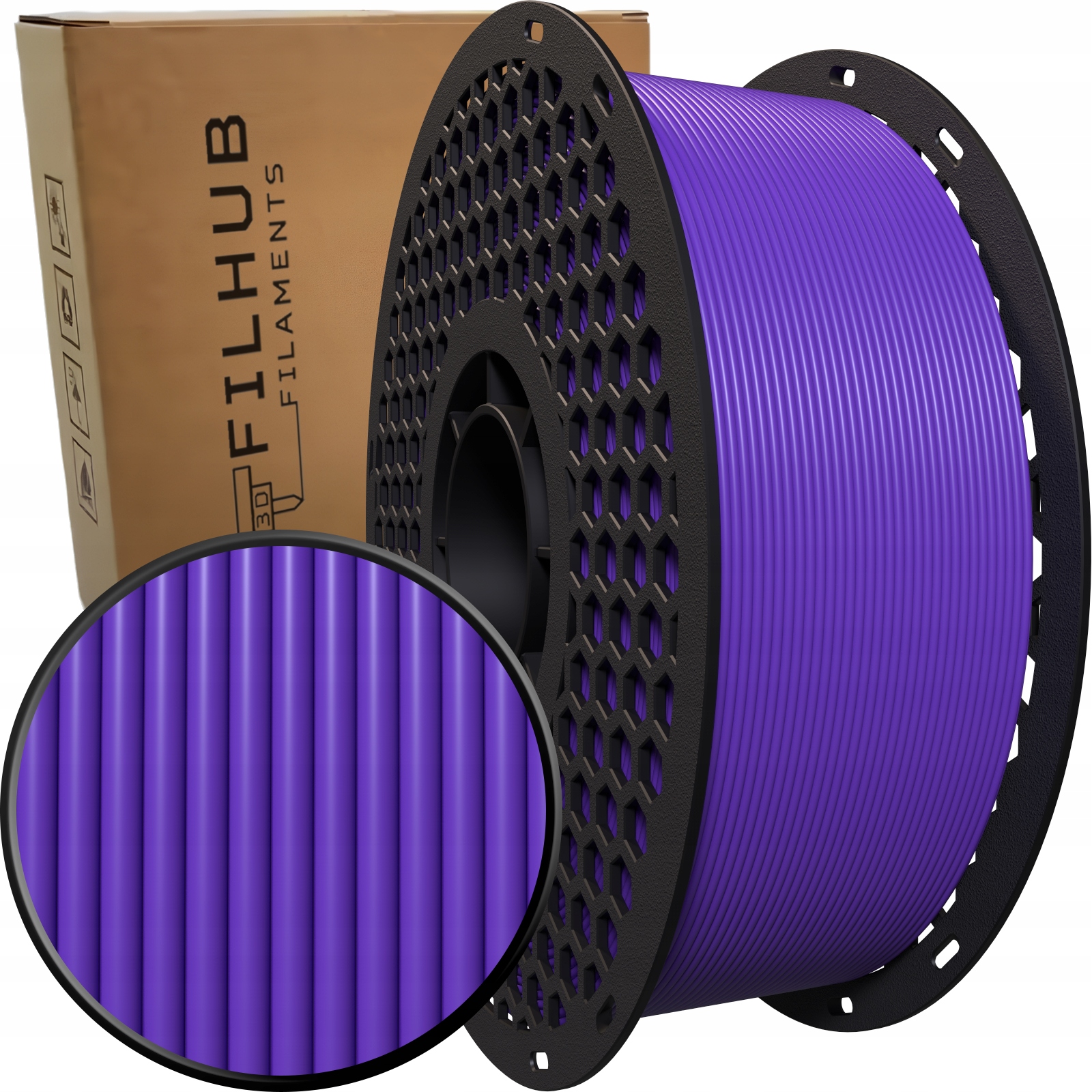 Filament FilHub PLA Czarny (BLACK)