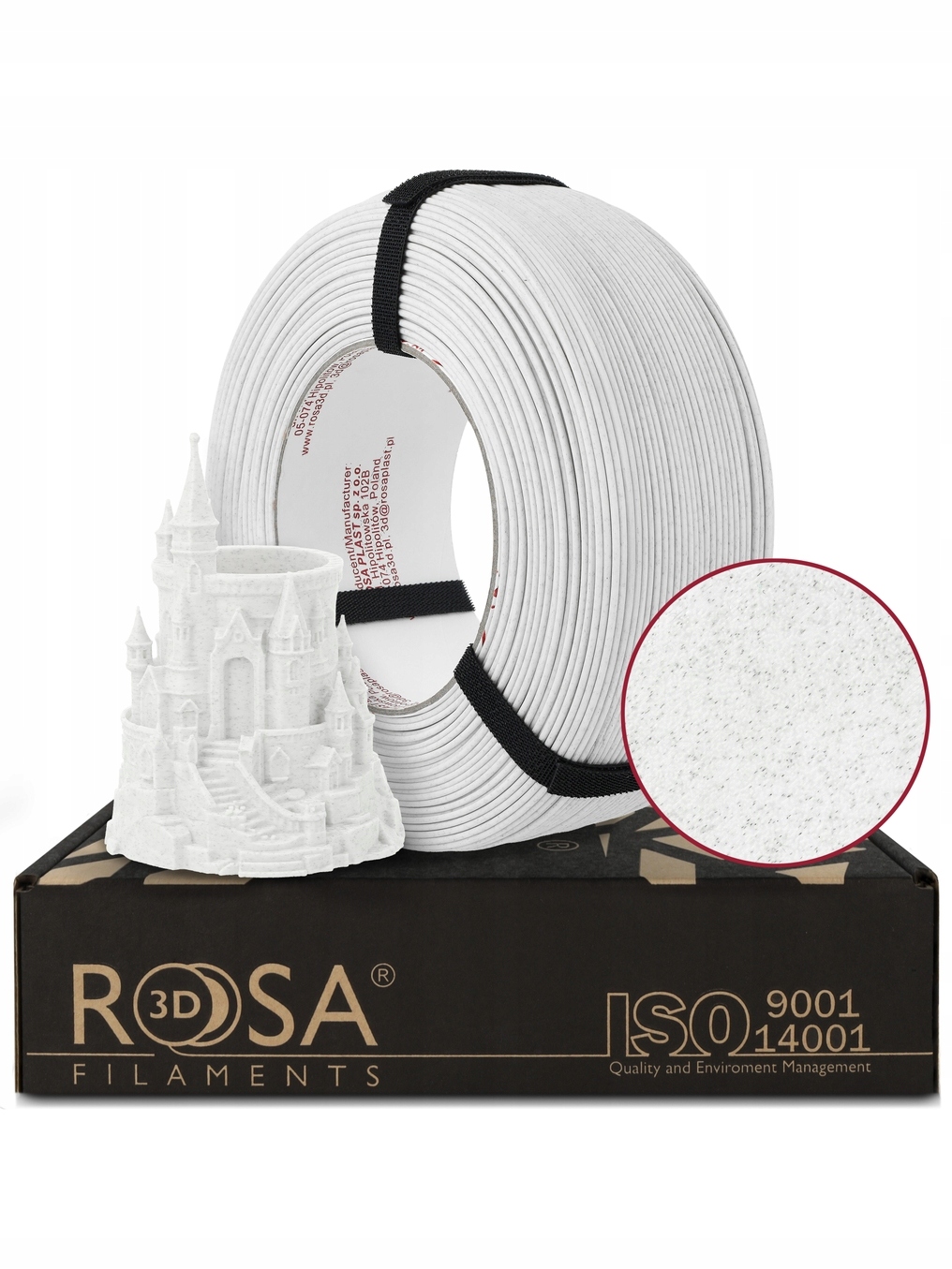 Filament ROSA 3D PLA Biały Matowy (WHITE MATTE)