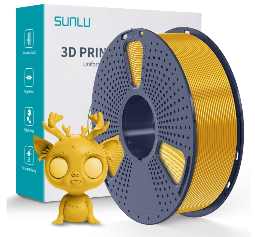 Filament SUNLU PLA Plus Złoty (GOLD)