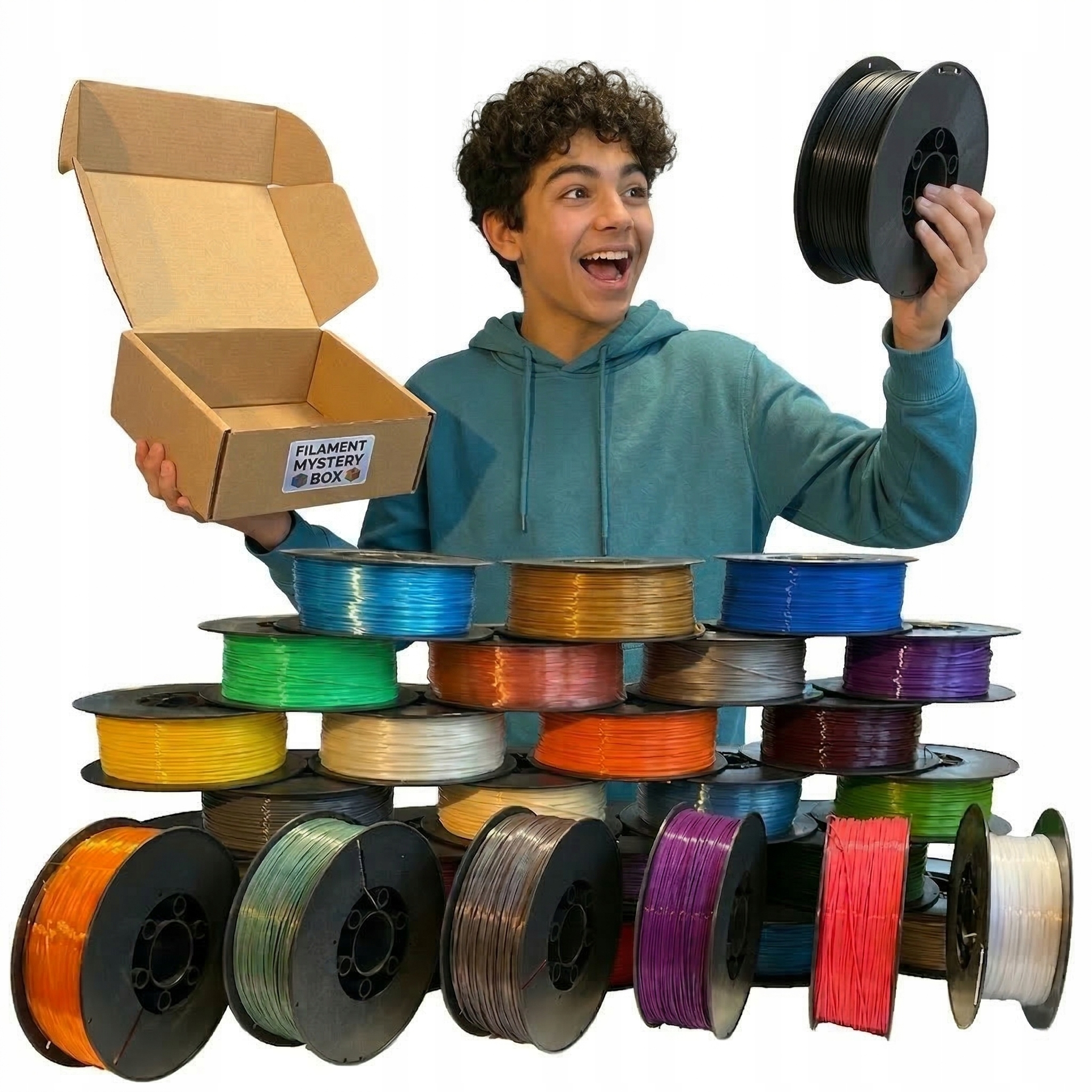 Filament Plastspaw PLA  Tęczowy (RAINBOW)