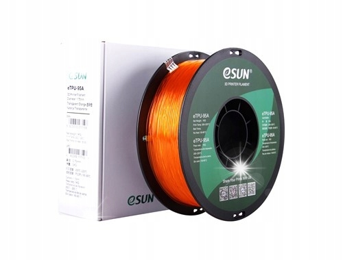 Filament eSUN TPU Pomarańczowy Przezroczysty (ORANGE TRANSPARENT)