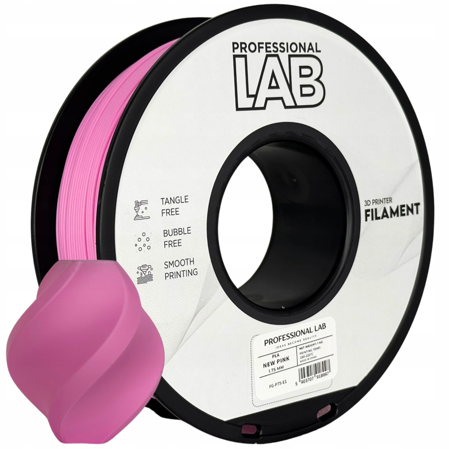 Filament null PLA Różowy (PINK)