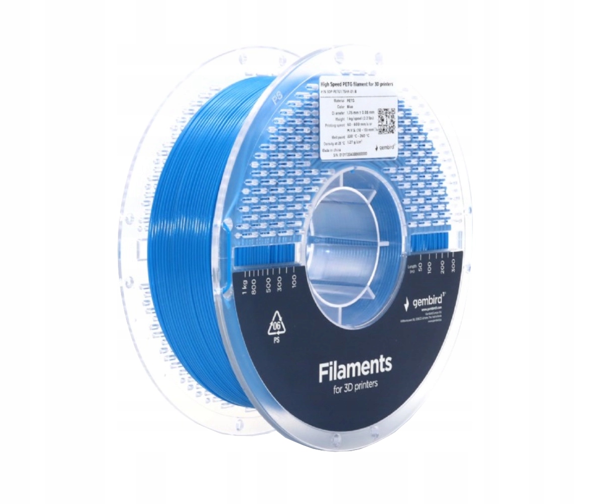 Filament Gembird PETG High-Speed Niebieski (BLUE)