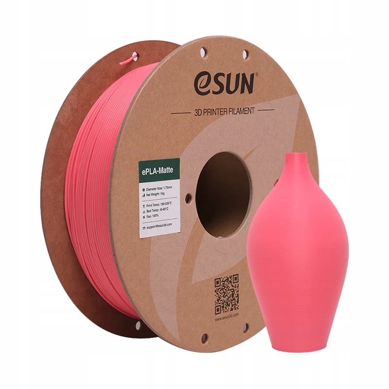 Filament eSUN PLA Czerwony Matowy (RED MATTE)