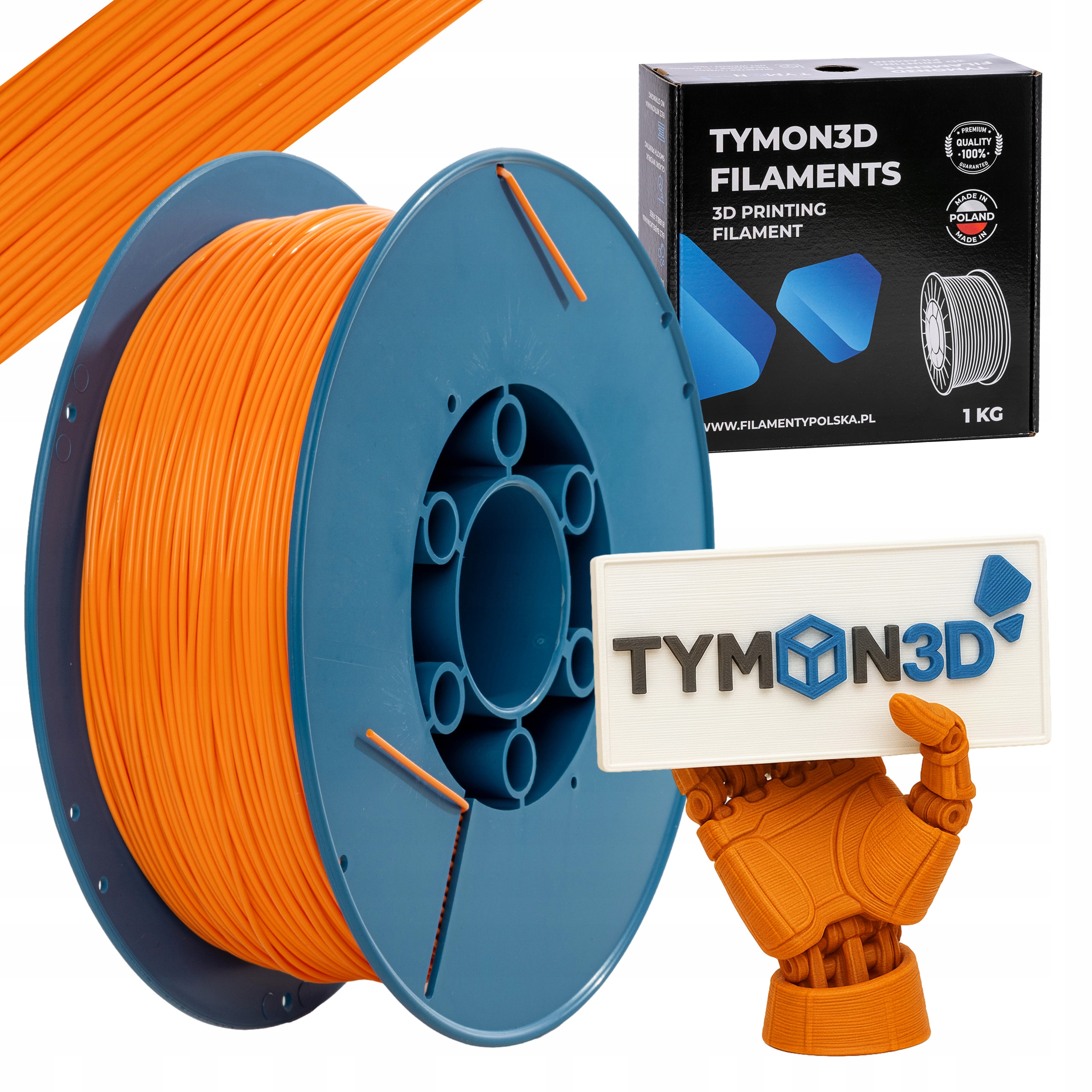 Filament Tymon3d PETG Pomarańczowy (ORANGE)