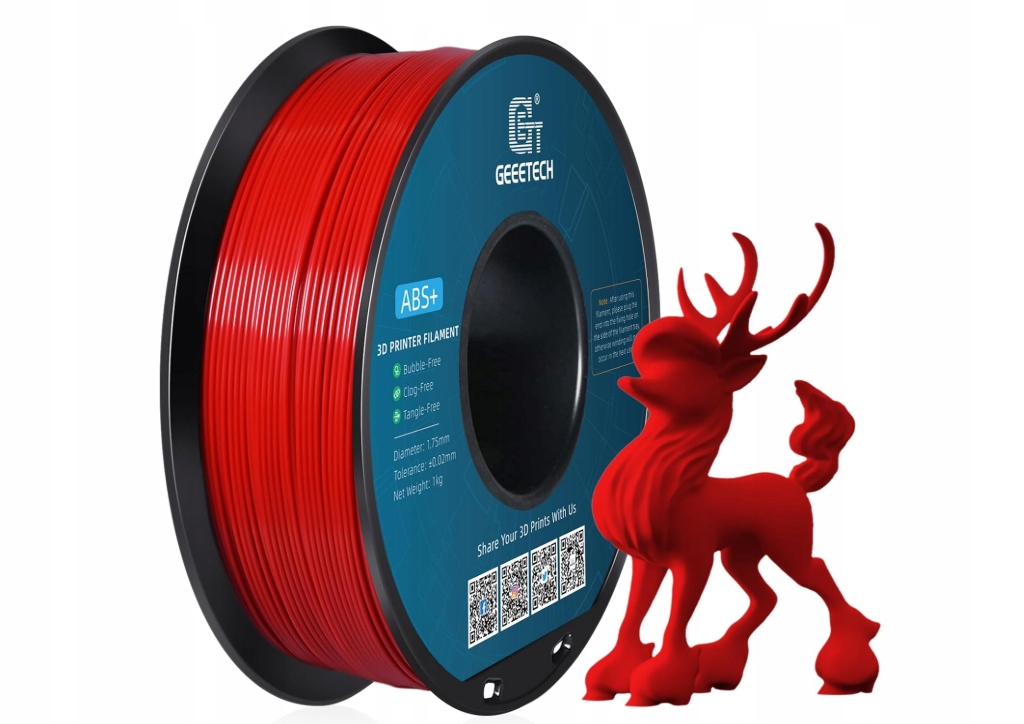 Filament GEEETECH ABS Czerwony (RED)