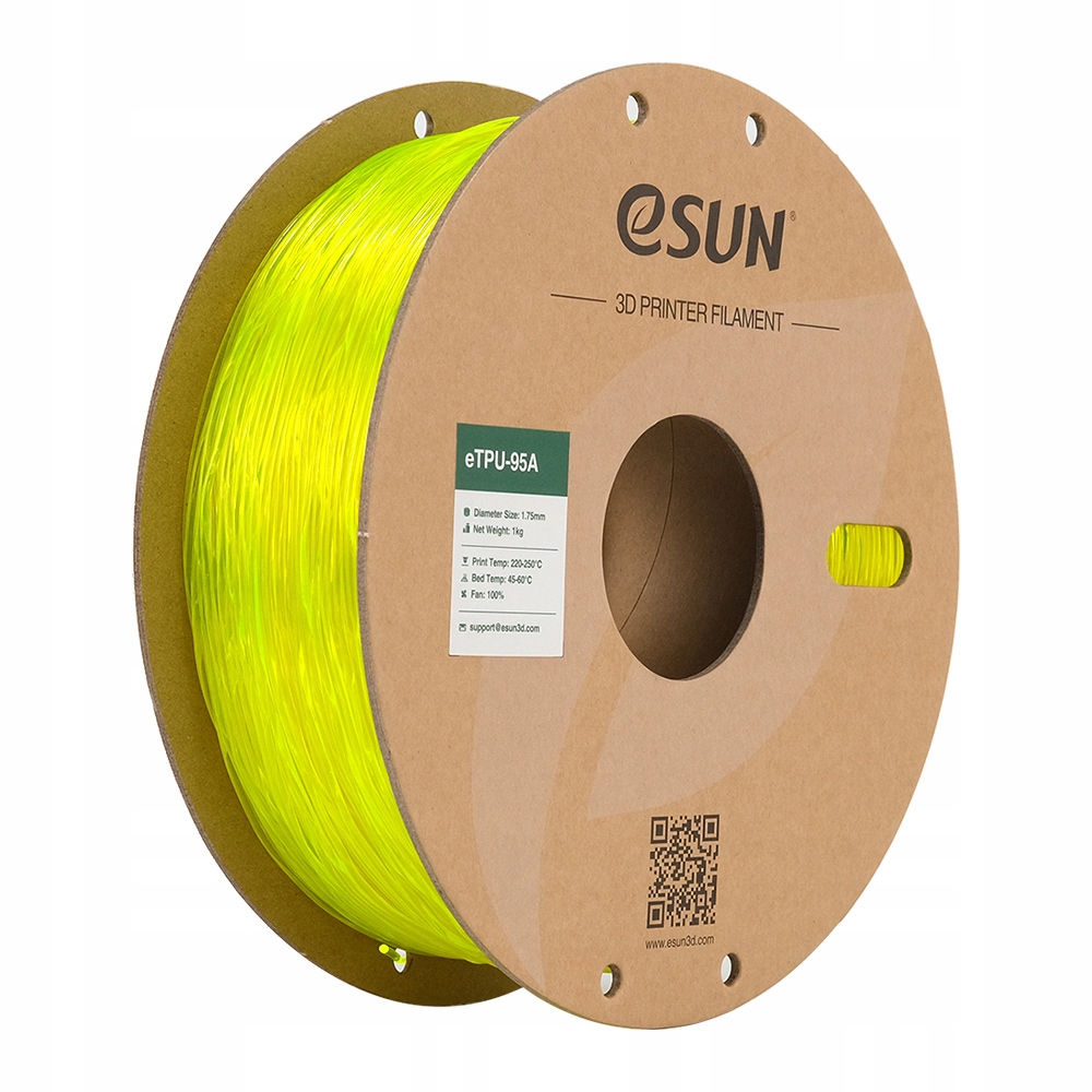 Filament null TPU Żółty Przezroczysty (YELLOW TRANSPARENT)