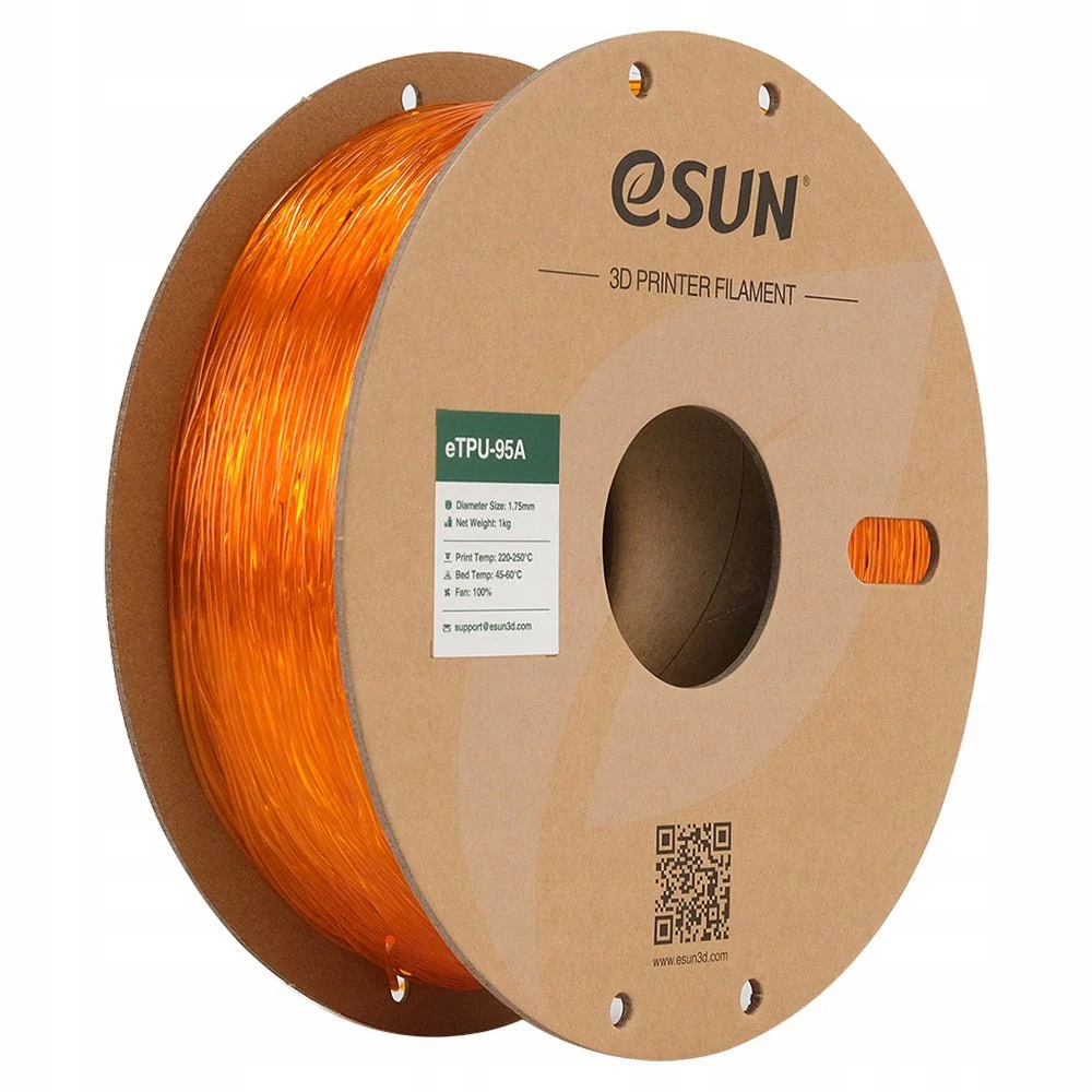 Filament eSUN TPU Pomarańczowy Przezroczysty (ORANGE TRANSPARENT)