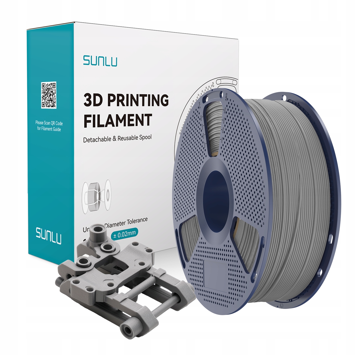 Filament SUNLU ABS Szary (GRAY)