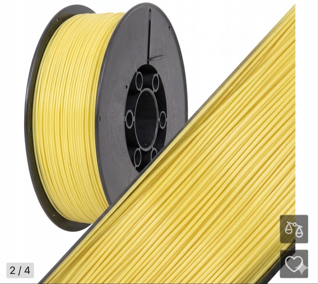 Filament Plastspaw PLA Żółty (YELLOW)