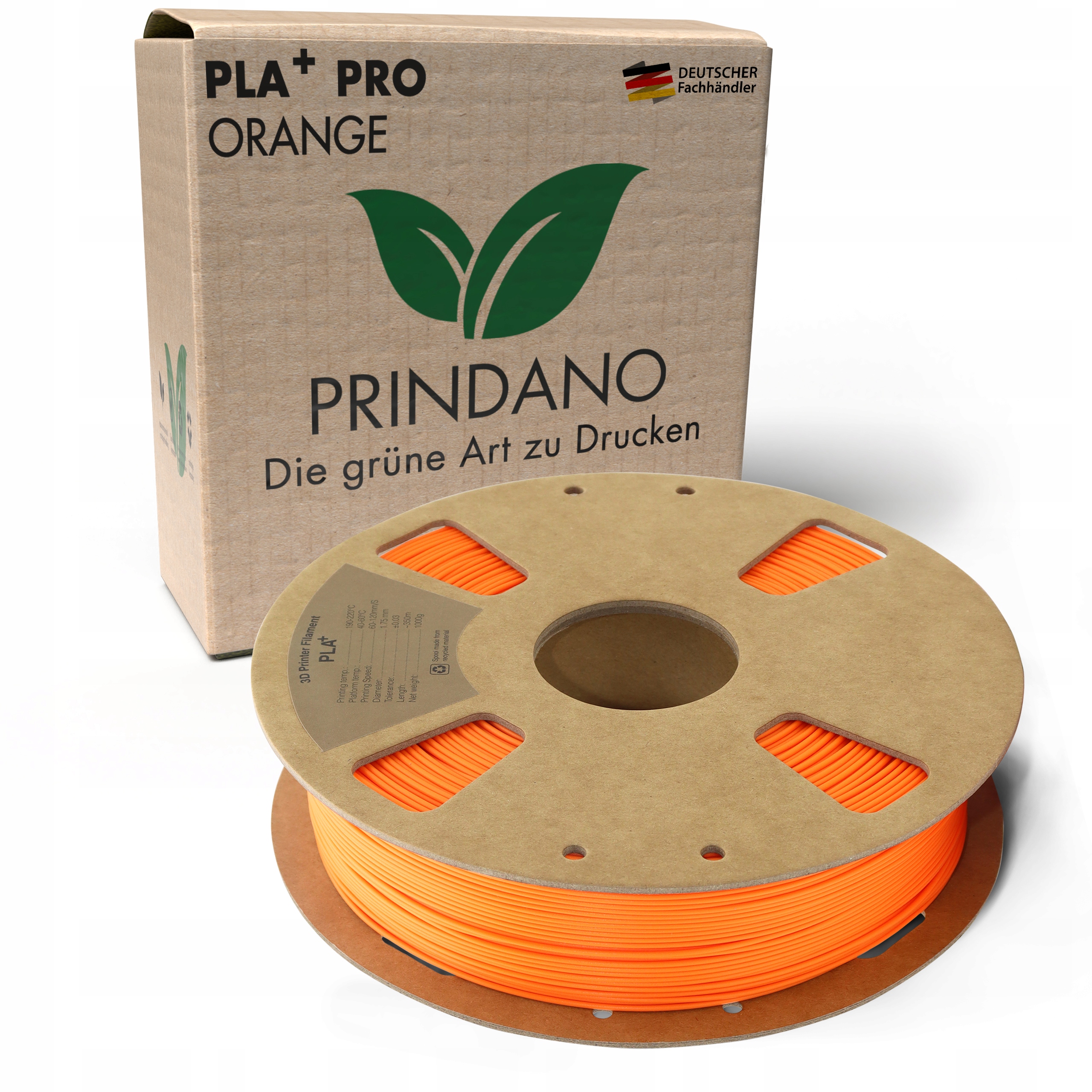 Filament Prindano PLA Plus Pomarańczowy (ORANGE)