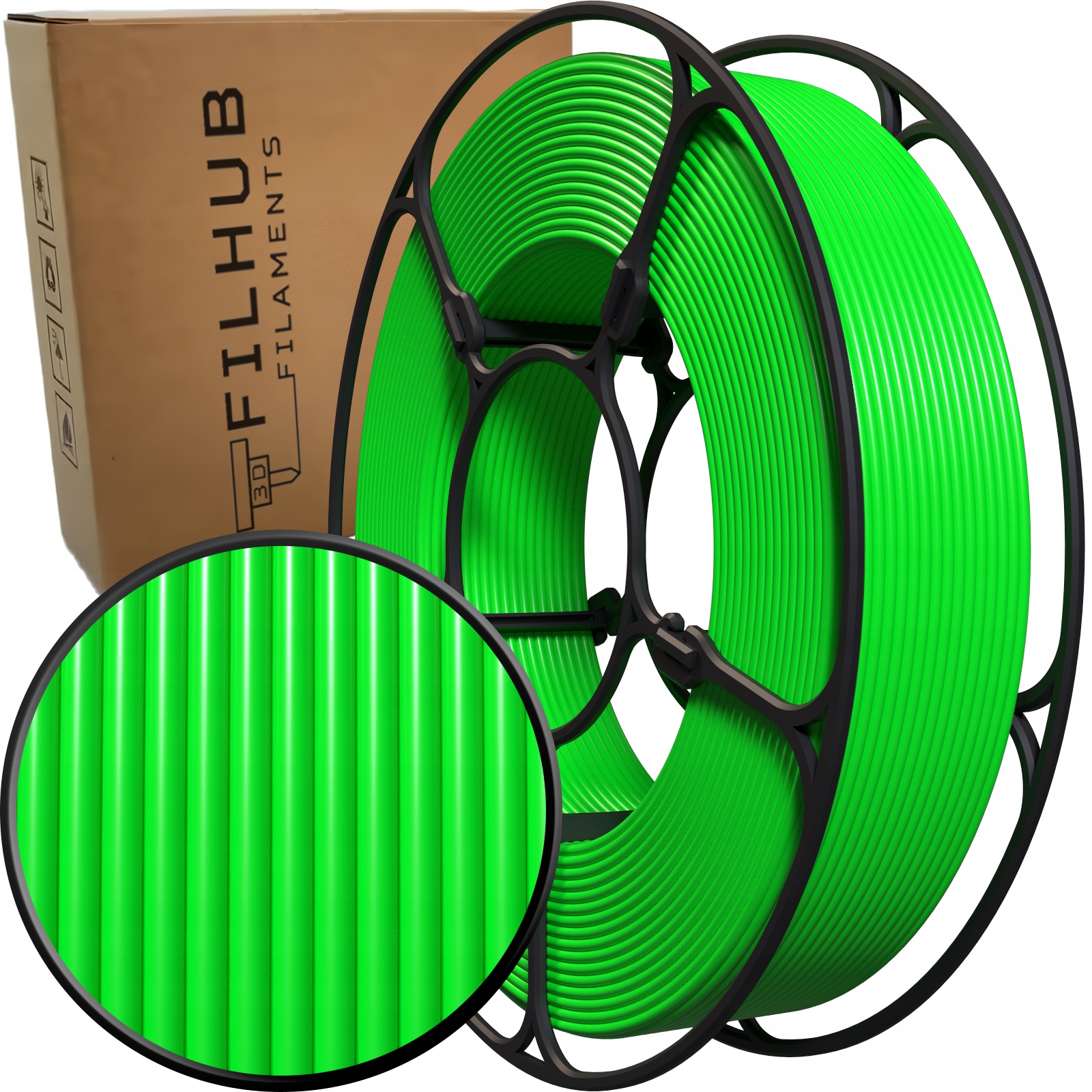 Filament FilHub PETG Zielony (GREEN)