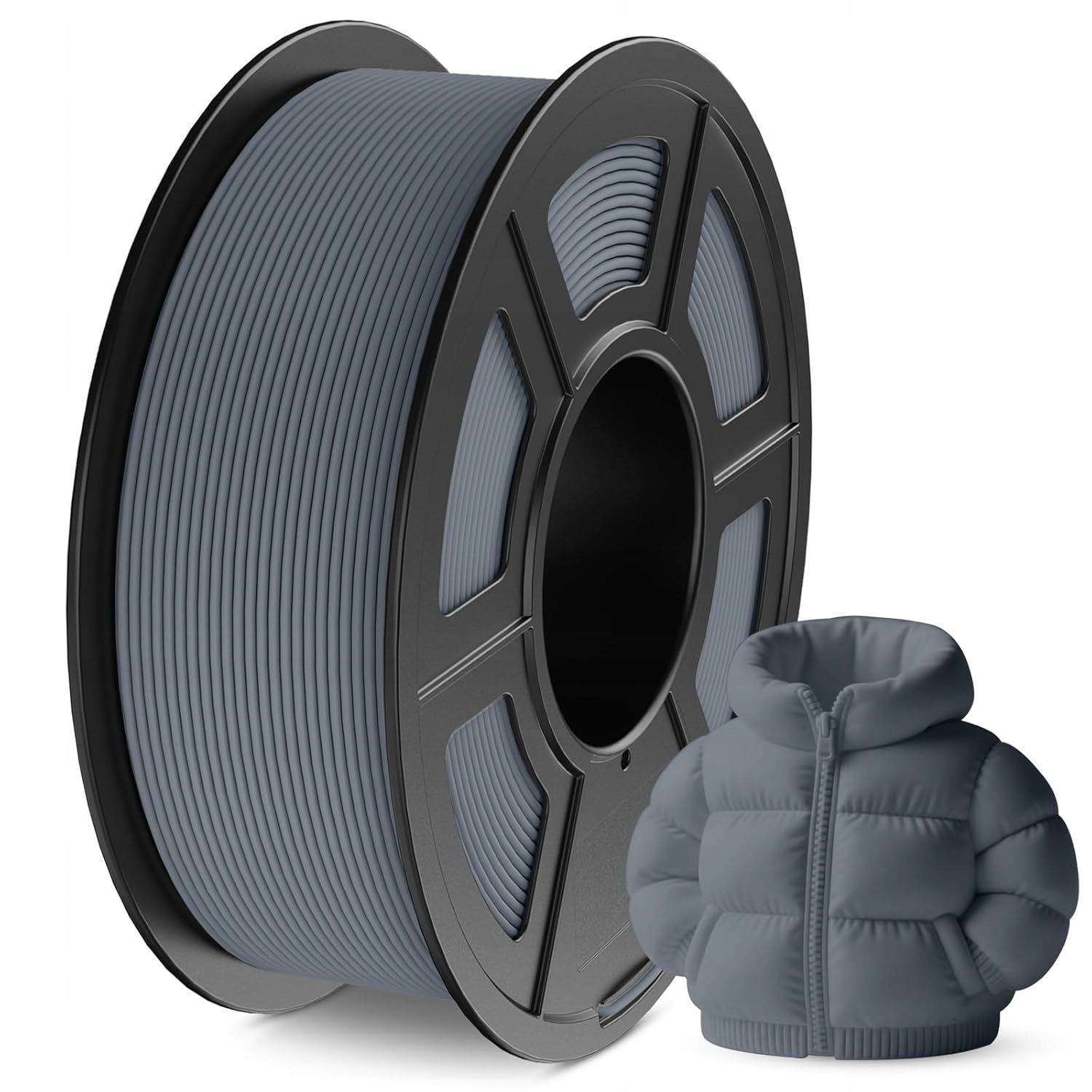 Filament null PLA Plus Szary Matowy (GRAY MATTE)