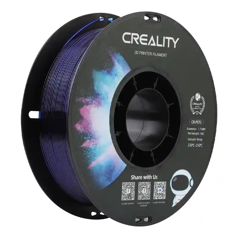 Filament Creality PETG Niebieski Przezroczysty (BLUE TRANSPARENT)