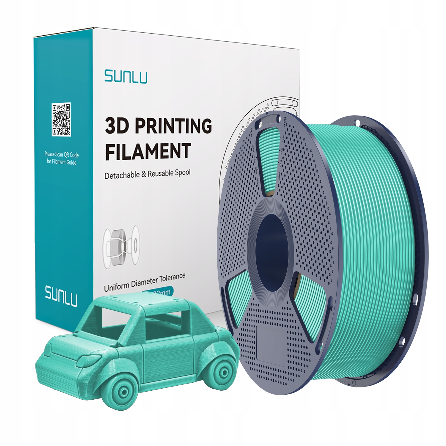 Filament SUNLU PETG Zielony (GREEN)