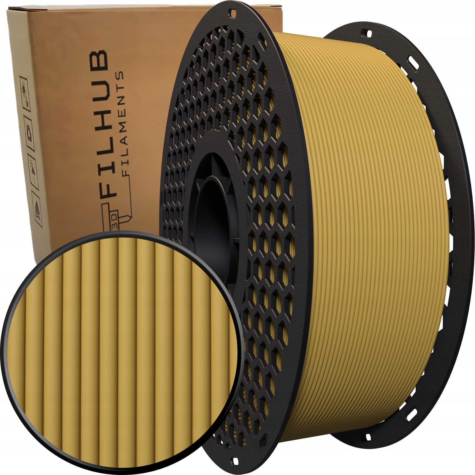 Filament FilHub PETG Brązowy Matowy (BROWN MATTE)